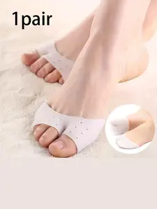Silicone Toe Sleeve, Silicone Toe Pads, 1 Pair Foot Protection Ballet High Heels, Valgus Gel Protector, Care Tool Massage Pad For Women Men