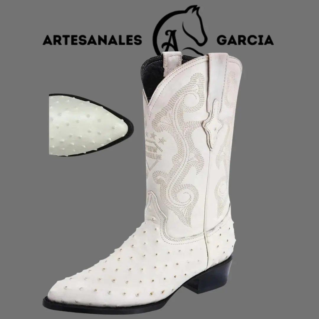 Bota Puntal 900 Clon de Avestruz Hueso WD 226