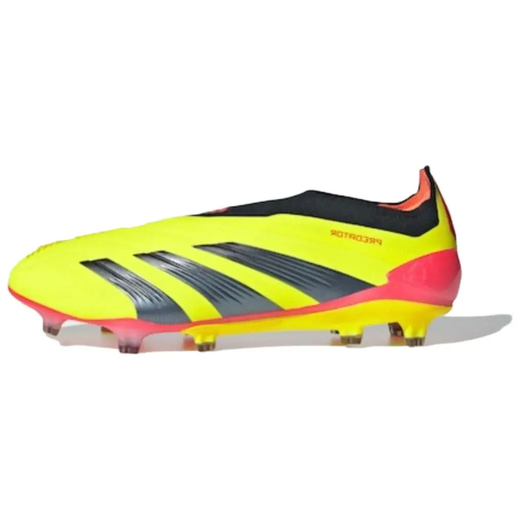 Adidas Predator 24 Elite Laceless FG Energy Citrus Pack' Comfort Soccer Cleats Men's Black IE2366