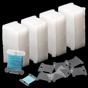 400 count Embroidery Floss Bobbins Embroidery Thread Organizer Plastic Floss Bobbins Embroidery Thread Cards for