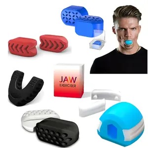 Jaw Exerciser for Men & Women - Silicone Jawline Exerciser with Jaw Trainer Strengthener, Jawline Shaper, and Face Massage Tool for Skincare
