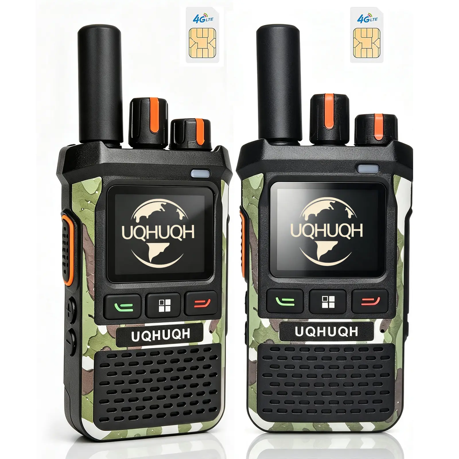 UQHUQH N111 Rechargeable Walkie Talkies - PTT POC Device with Lifetime Free Service, Quick Team-Up, Encryption Tech, Unlimited Group, Long Battery Life, Unlimited Range, Lightweight, Intelligent Noise Reduction, for Warehouse, Hunting Durable,krystalsound