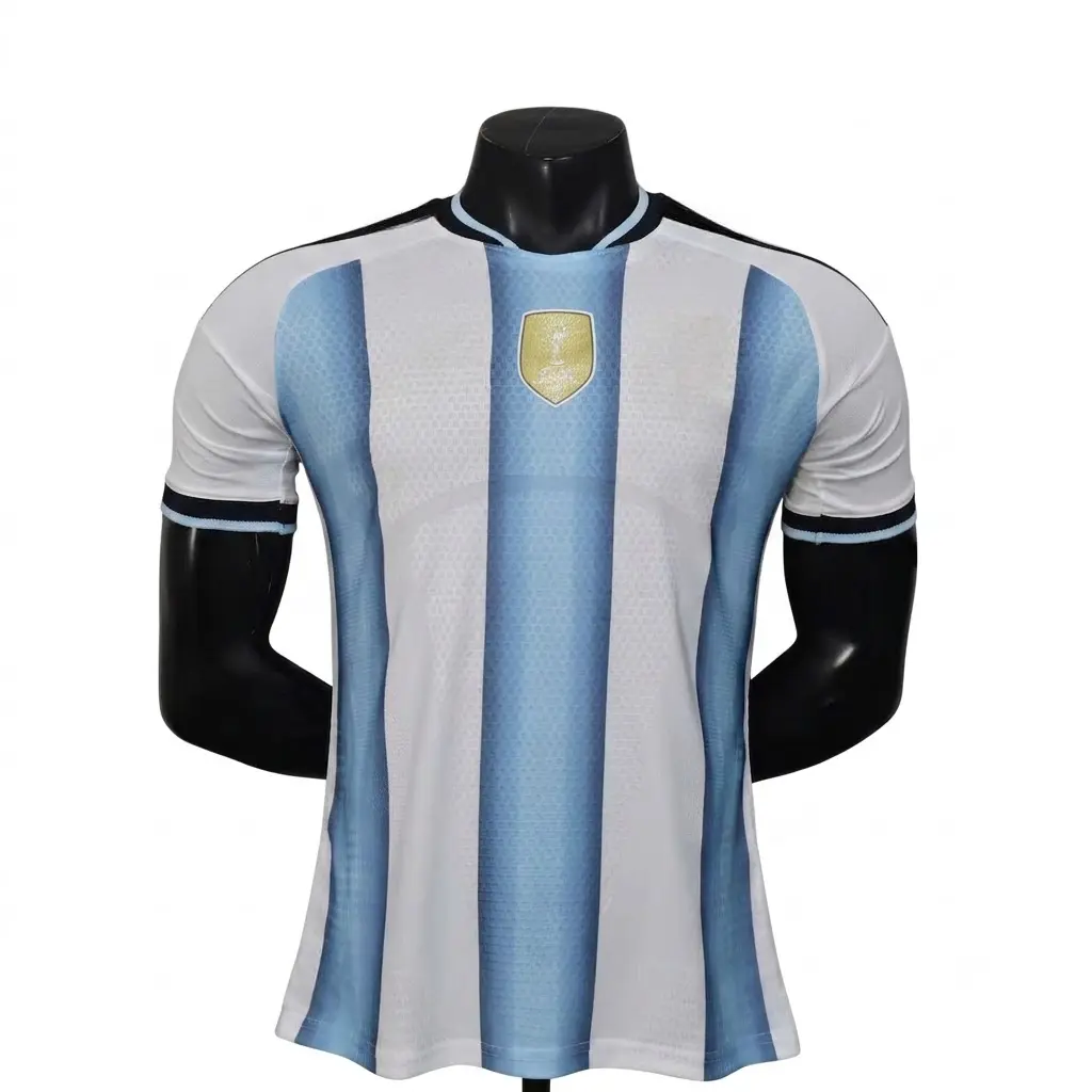Unisex soccer jersey—customizable with your favorite player's name and number—made of breathable cotton (includes full logos).