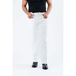 Holt Men's White Boot Cut Jeans