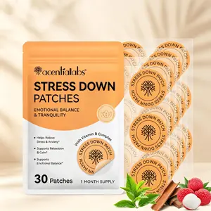 Acentiallabs Stress Relief Patches 30pcs, Vitamin B Complex Transdermal Absorption, Alleviates Anxiety, Supports Emotional Balance, Natural Plant Extracts