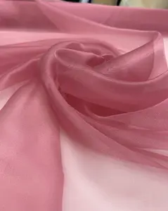 Mauve Crystal Organza