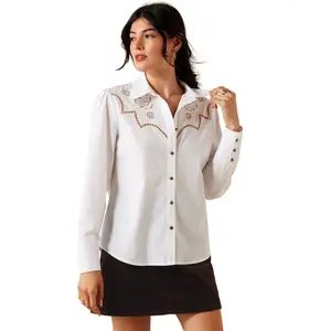Ariat Ladies Lattice White Shirt 10073667