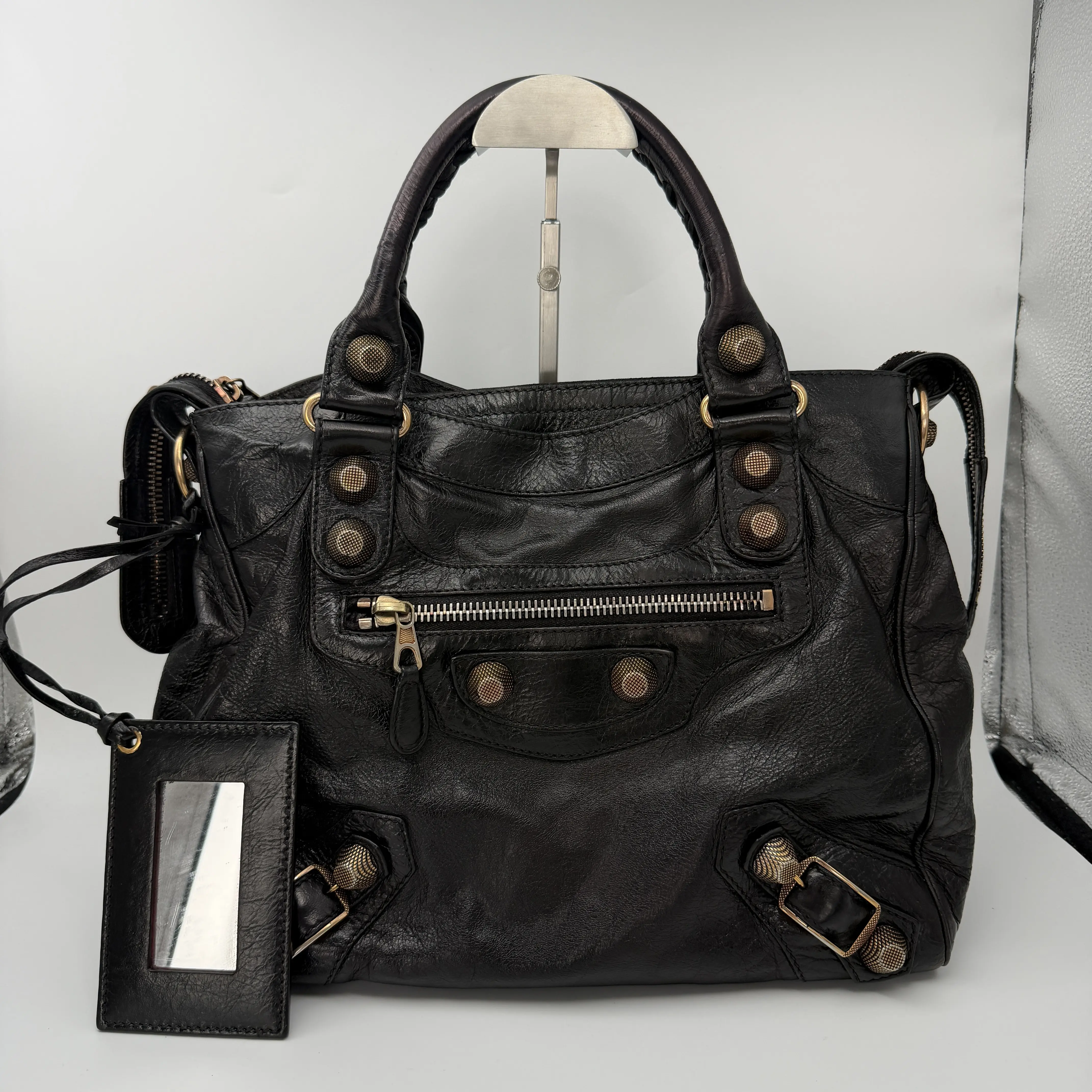 Pre-owned Balenciaga black Motorcycle bag