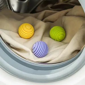 3/6 Pcs Large Washing Machine Anti-Tangle Balls, Soft Tpr Material, Reusable Laundry Balls, Protects Washer and Clothes