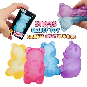 Gummy Bear Sensory Fidget Toy with Jelly-Like Filling, Squeeze Toys, Stress Relief Squishy, Stress Toys, Stress Relief Toys, Fidget Toy, Birthday Gifts, Gift Bag Stuffing