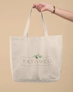 YaYa & Co. Reusable Canvas Tote Bag