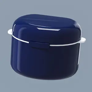 Portable Denture Cleaning Box, Full Mouth Denture Soak Container, Denture Cleaner Care Kit, Travel Denture Case, Elderly Denture Maintenance