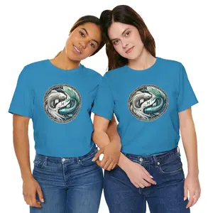 Zodiac Signs-PISCES-Unisex Jersey Short Sleeve Tee