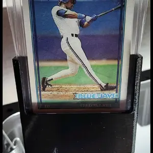 Topps 40thanniversary  baseball cards with stand and magnetic case. Fred McGriff
