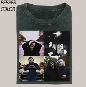 90s Scream Heart Hands Album TShirt, Retro Michael Myers Shirt, Ghostface Shirt, Halloween Valentines Heart Tee, Unisex graphic T-shirt, Fullsizes S to 5XL