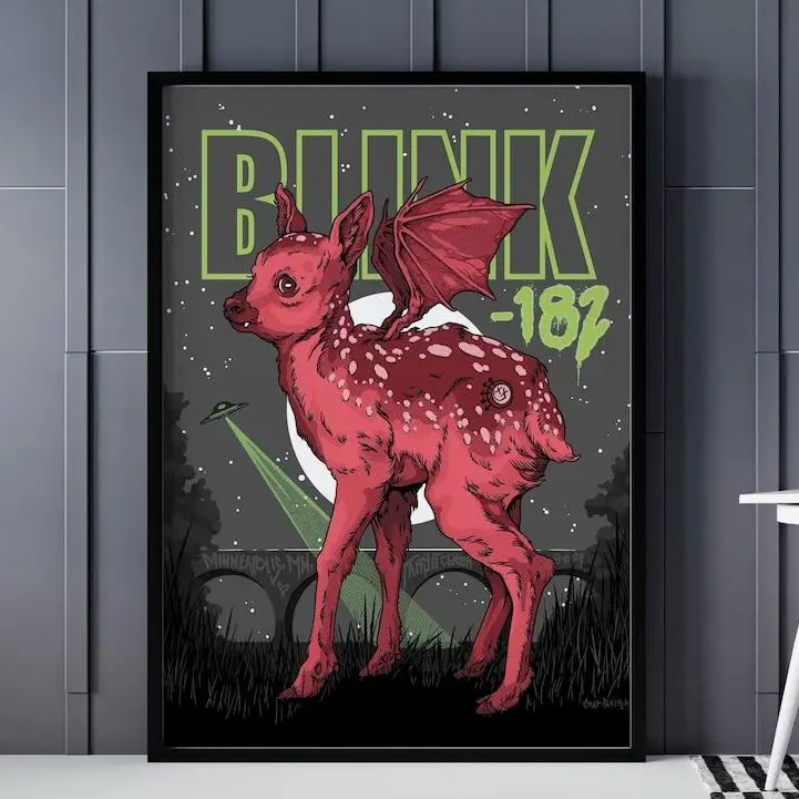 Blink All Gig Posters - Denver Poster - Concert Poster - Tour 2024 Posters - Blink- Wall Art Decor