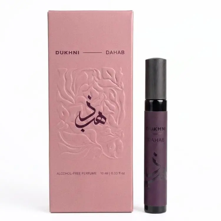 Dahab Non-Alcoholic Eau de Parfum Spray, 10 ml Cruelty-Free Unisex Luxurious Long-Lasting Fragrance, Opulent Warm Floral-Woody Scent, Travel-Friendly Cologne for Adults