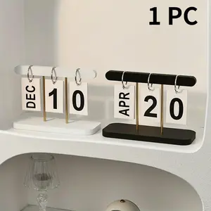 Nordic simple creative page calendar, Tear Off Calendar, desk calendar ornaments, home living room dining table coffee table desk decorations