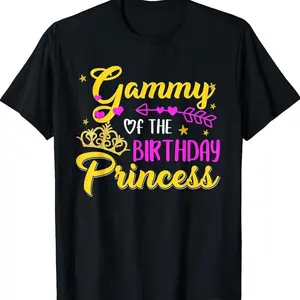 Matching Birthday Tees for Girls - Gammy of the Birthday Princess - Womenswear Clothing
