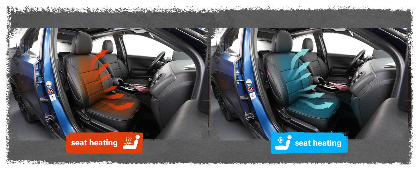 EKR Custom Fit Chevrolet Traverse Car Seat Covers(Fits 2015-2026 LLS LT Z71 RS High CountryLimited,7/8 Seats223 Layout,2nd Row40/60 Split) Leather Black Waterproof Stain-Resistant Easy Install All-Season Car Seat Protection Interior Upgrade 2Year Warranty