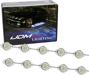 iJDMTOY White LED Underglow Lighting Kit For Car Side Skirt Decoration