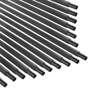 VEVOR Staircase Balusters 31 Pack, 44 Inch Durable Carbon Steel Stair Balusters, 0.5 Inch Indoor Square Metal Spindle Railing, Corrosion-Proof Hollow Deck Railing with Pre-Drilled Holes, Matte Black