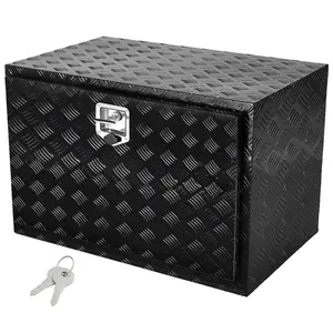 Underbody Aluminum Truck Tool Box 36-Inch By 24-Inch By 24-Inch Trailer RV Tool Storage, Weather-Resistant, Heavy-Duty Aluminum Chest For Pickup Trucks, Secure, Lockable Exterior Underbody Cargo Organizer