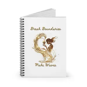 Aquarius Inspired Notebook - Spiral Ruled Line