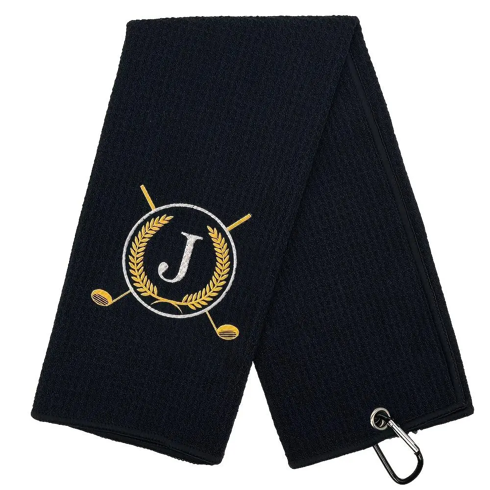 Golf Towel with Detachable Clip, Soft Absorbent Quick-drying Golf Towel, Golf Ball Design Golf Accessories for Golfers, Great for Birthdays