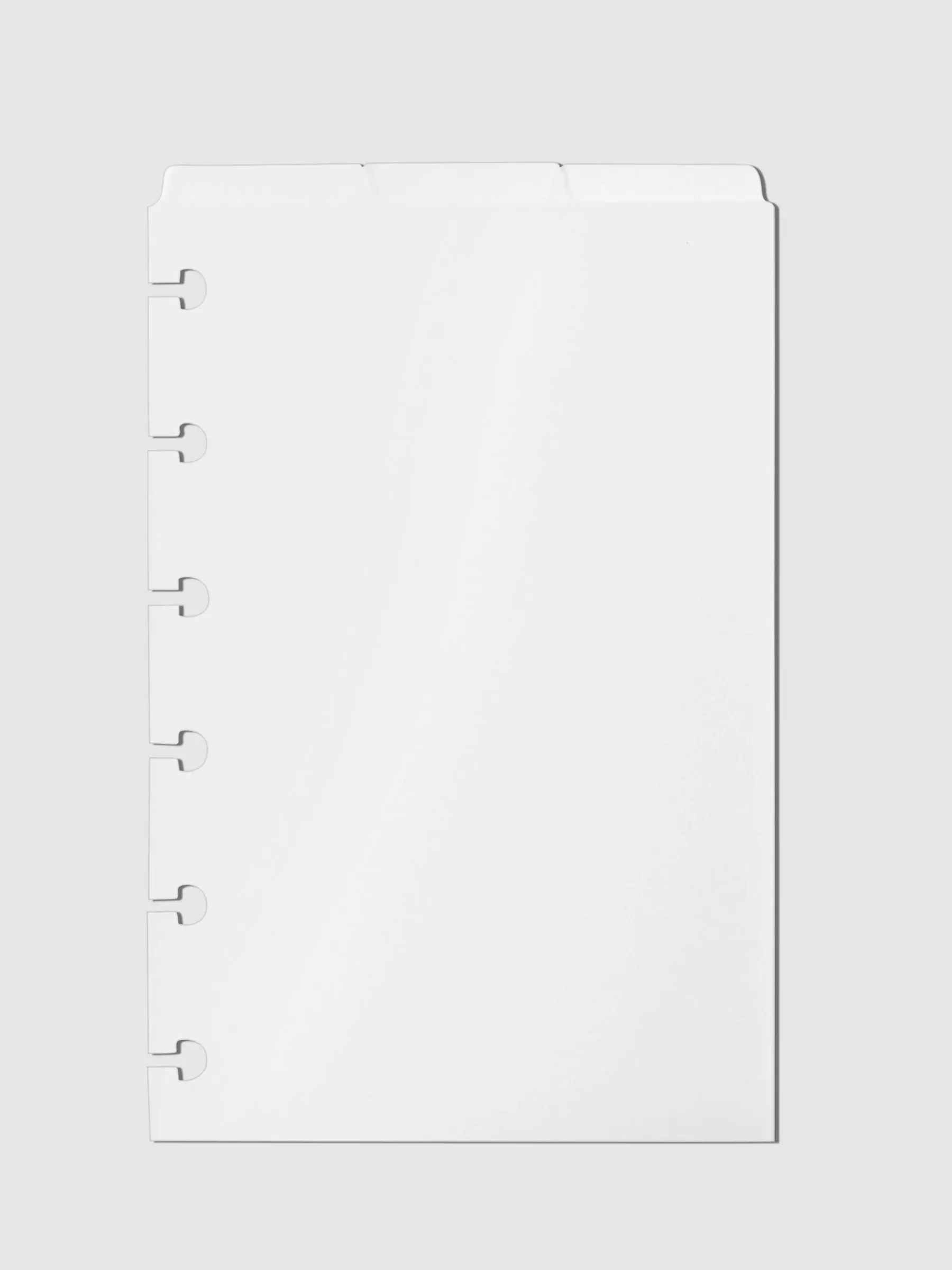 Blank Top Tab Planner Dividers | Low Profile | Matte