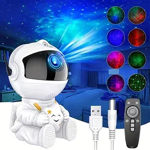 Astronaut Design Star Projector Night Light, USB Plug & Remote Control Starry Projector Light, Decorative Projection Light for Bedroom, Living Room, Audio