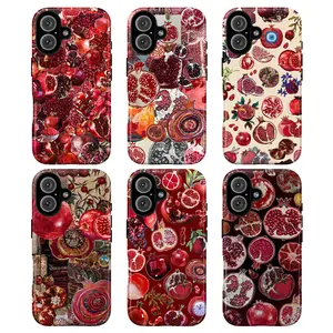 Vibrant Pomegranate Tough Phone Cases, Bold and Artistic Designs, gift for him for her