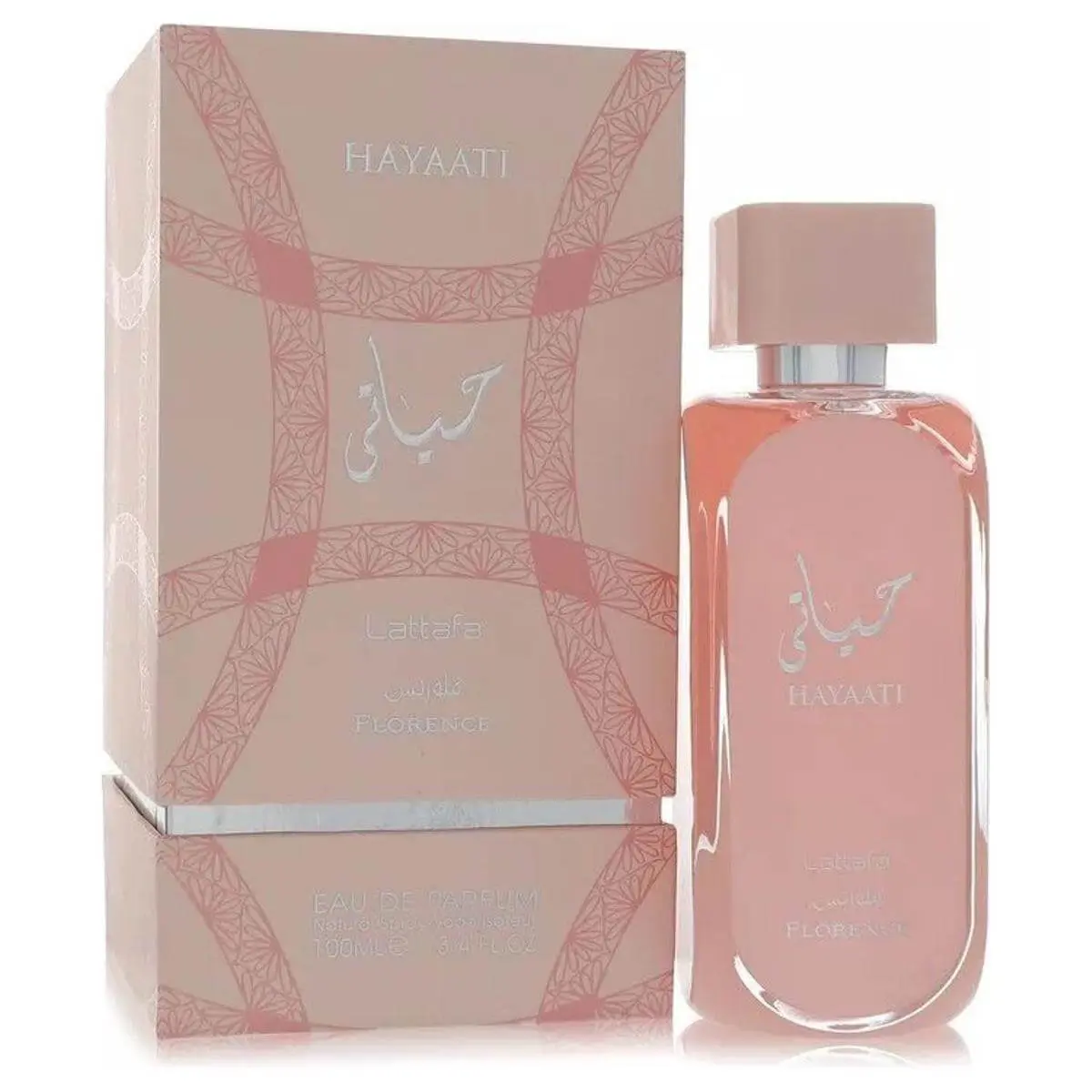 Lattafa Hayaati Florence EDP for Women - 3.4 fl oz Boxed Women's Fragrance with Floral Scented, Citrus-Infused Notes, Fresh Aroma and Musk Base (New-in-Box, Fragranced), Floral Scented Fragrance
