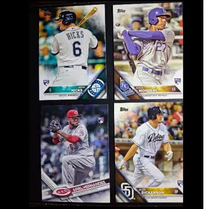 Topps Baseball Cards - John Hicks, Raul Mondesi, Ariel Hernandez, Alex Dickerson - Seattle Mariners, Kansas City Royals, Cincinnati Reds, San Diego Padres