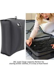 Professional Vacuum Storage Bags, Reusable Vacuum Sealer Bags with Pump and One-Way Valve, Perfect for Clothes Luggage and Backpacks, Vacuum Compression Bag, Vacuum Sealed Bags