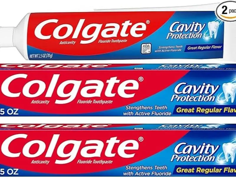 Colgate Active Fluoride Cavity Guard Toothpaste, 2.5oz 2-Pack (60% More Free), Daily Use Oral Care for Fresh Breath & Clean Teeth