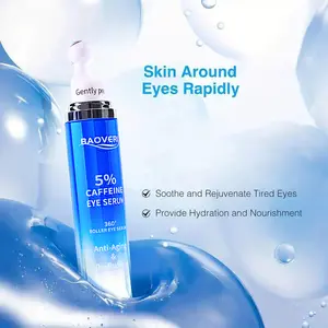 5% Caffeine Eye Serum with Retinol for Fine Lines Dark Circles & Puffiness Reduction 30g Brightening Anti-Aging Formula with Roller Ball Rejuvenated Look Moisturizer Circulation Stimulator