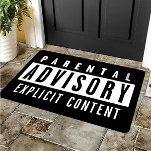Hiphop Style Design Doormat, Soft Absorbent Stone letter pattern Door Mat, Non Slip Rug, Highly Absorbent Floor Mats, Anti-slip Quick Drying Soft front Carpets, Suitable for Multi-scenario, Indoor Outdoor Entrance Carpet Home Decor, Waterproof Area Rugs