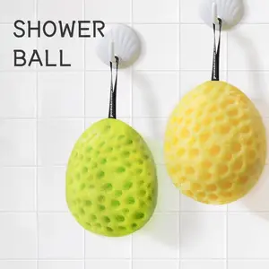 2pcs Luxurious Japanese Beehive Bath Sponge: Soft and Absorbent for A Relaxing Shower Experience - Made with Natural Magic Essence