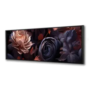Pictorem C1FC20600BNLA3 20 x 60 in. Sublime Light - Black Framed Canvas Wall Art for Home Decor