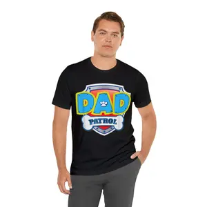 Funny Dad Patrol Dog Gift Birthday Party T-Shirt