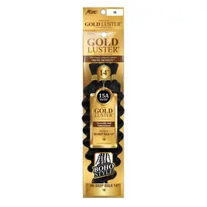 Mane Concept Unprocessed Human Hair Braids Pristine Gold Luster PGDB14 HH Deep Bulk 14"