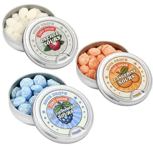 Sour Drops Zero Sugar Hard Candy Variety Pack - Tangerine Blue Raspberry & Lychee Flavors - Handcrafted in Small Batches - No Dyes or Artificial Sweeteners - Made in California