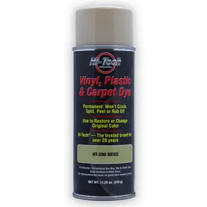 Beige Vinyl Plastic & Carpet Dye