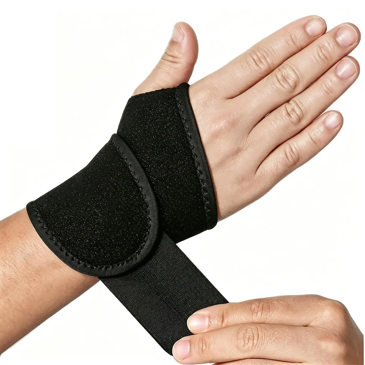 Unisex Breathable Wrist Braces (Pair) - Specialized Compression Supports for Carpal Tunnel Syndrome, Joint Pain Relief, Adjustable Design - Suitable for Arthritis (Black)