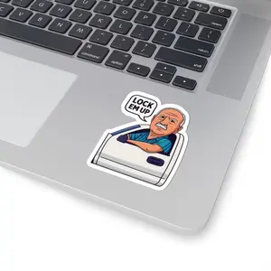 Funny Lock Em Up Fishing Sticker, Trey Taylor Permission, Crewe Tractor Sticker, Angry Grandpa Sticker