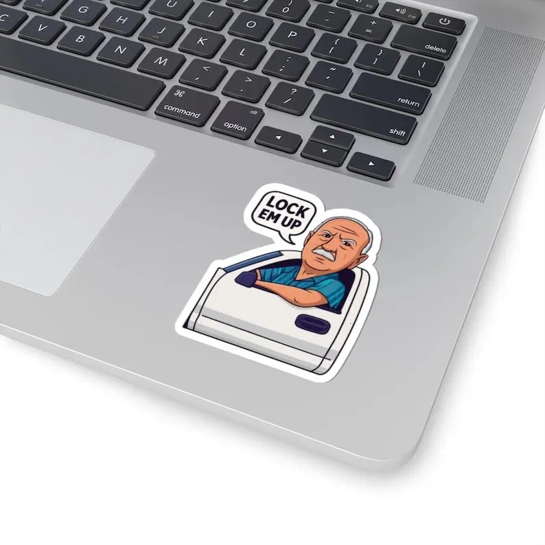 Funny Lock Em Up Fishing Sticker, Trey Taylor Permission, Crewe Tractor Sticker, Angry Grandpa Sticker