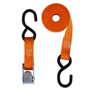 Keeper 05115 Cam Buckle Tie Down Strap; 15 Ft x 1 In; 1,200 lb Break Strength; Heavy Duty Cargo Strap; Orange