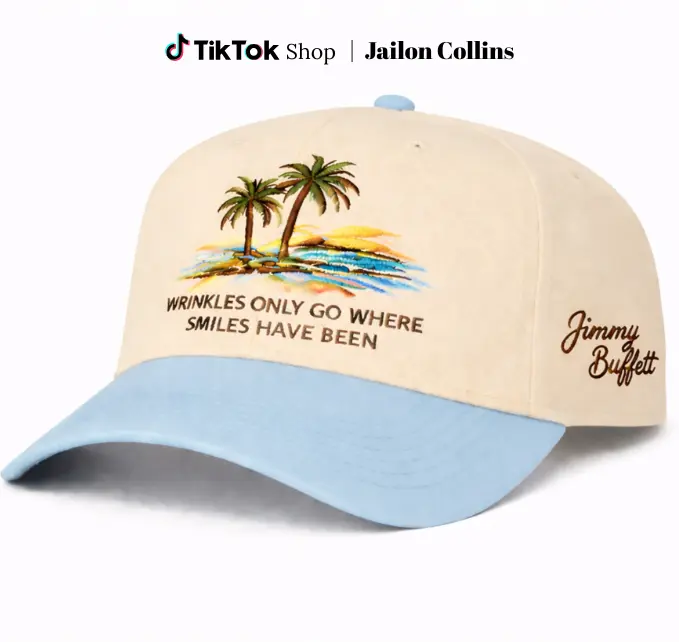 Jimmy Buffett Cap, Margaritaville Style Cap, Beach Vibes Otto Baseball Cap Washed Embroidery Cap FOR MEN FOR WOMEN