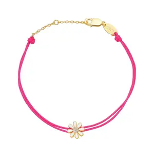 Enamel Flower String Bracelet